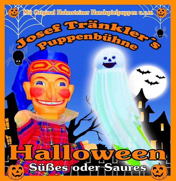 Halloween - „Süßes oder Saures“ heißt die Vorstellung von Josef Tränklers Puppenbühne. Foto: Josef Tränklers Puppenbühne/Halloween